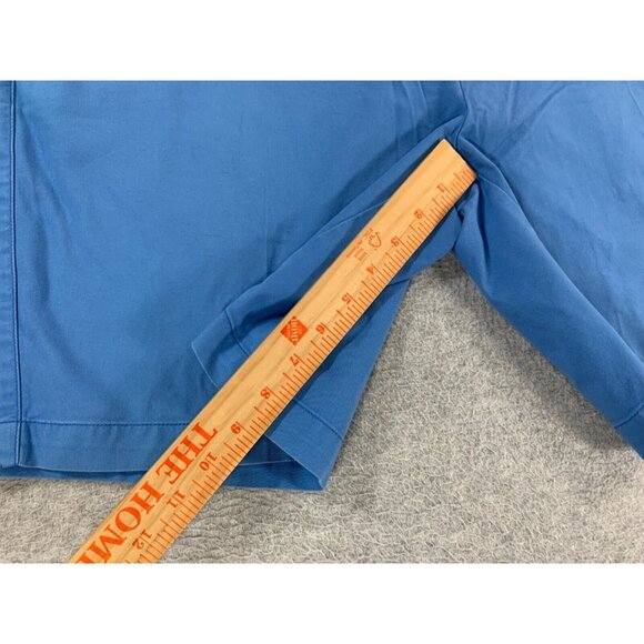 Peter Millar Pima Cotton Flat Front Chino Shorts (Men's 40) Blue - 9" - Picture 9 of 12